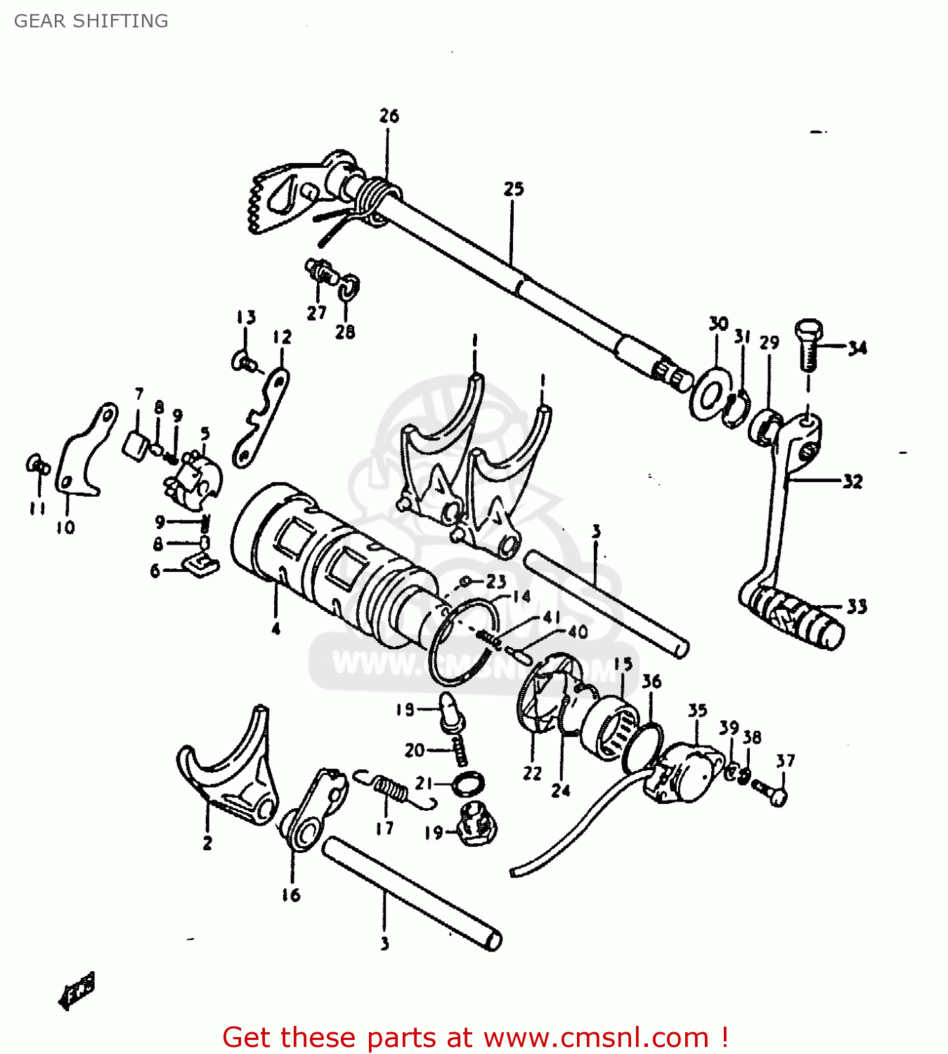 GEAR SHIFTING GS1000 1979 (N) GENERAL EXPORT (E01)