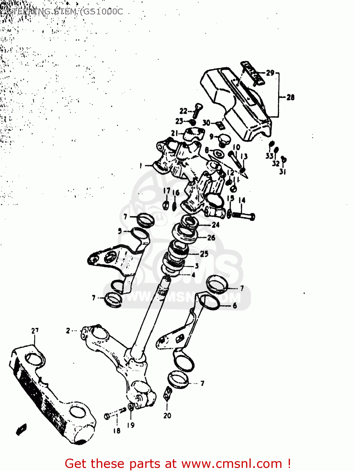 STEERING STEM (GS1000C GS1000 1979 (N) USA (E03)