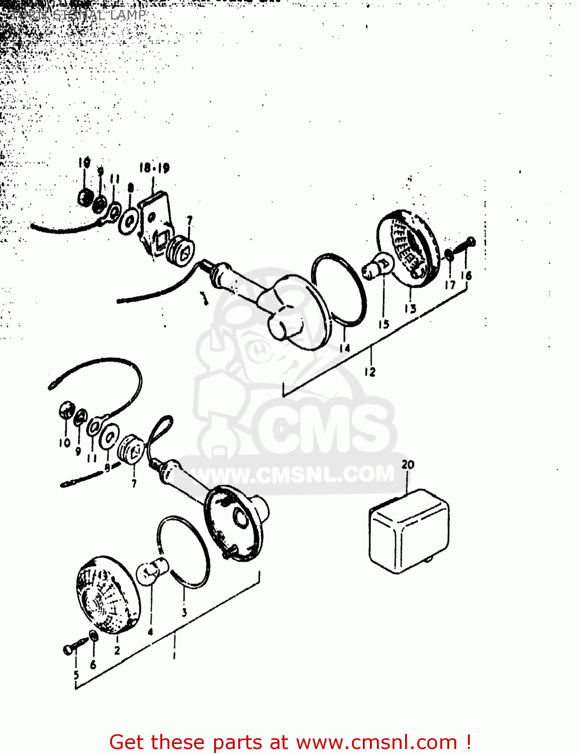 TURN SIGNAL LAMP GS1000 1979 (N) USA (E03)