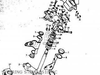 STEERING STEM (GS1000C - GS1000 1979 (N) USA (E03)