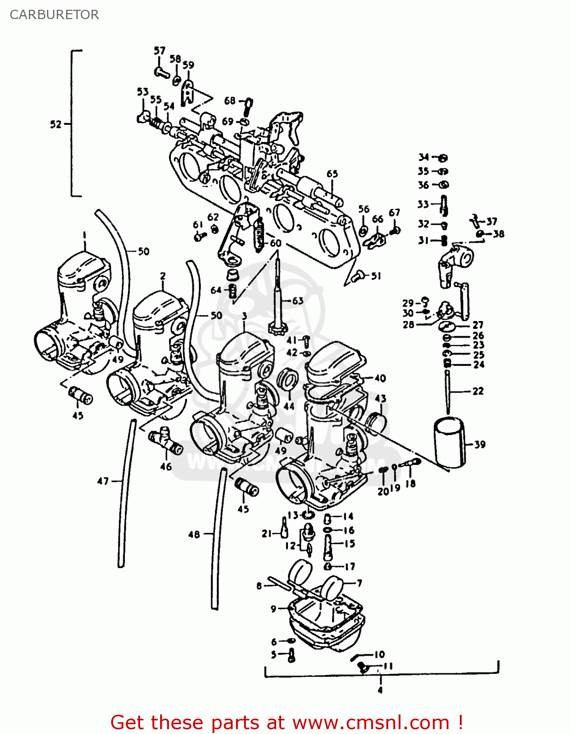 CARBURETOR GS1000 1979 (S) GENERAL EXPORT (E01)