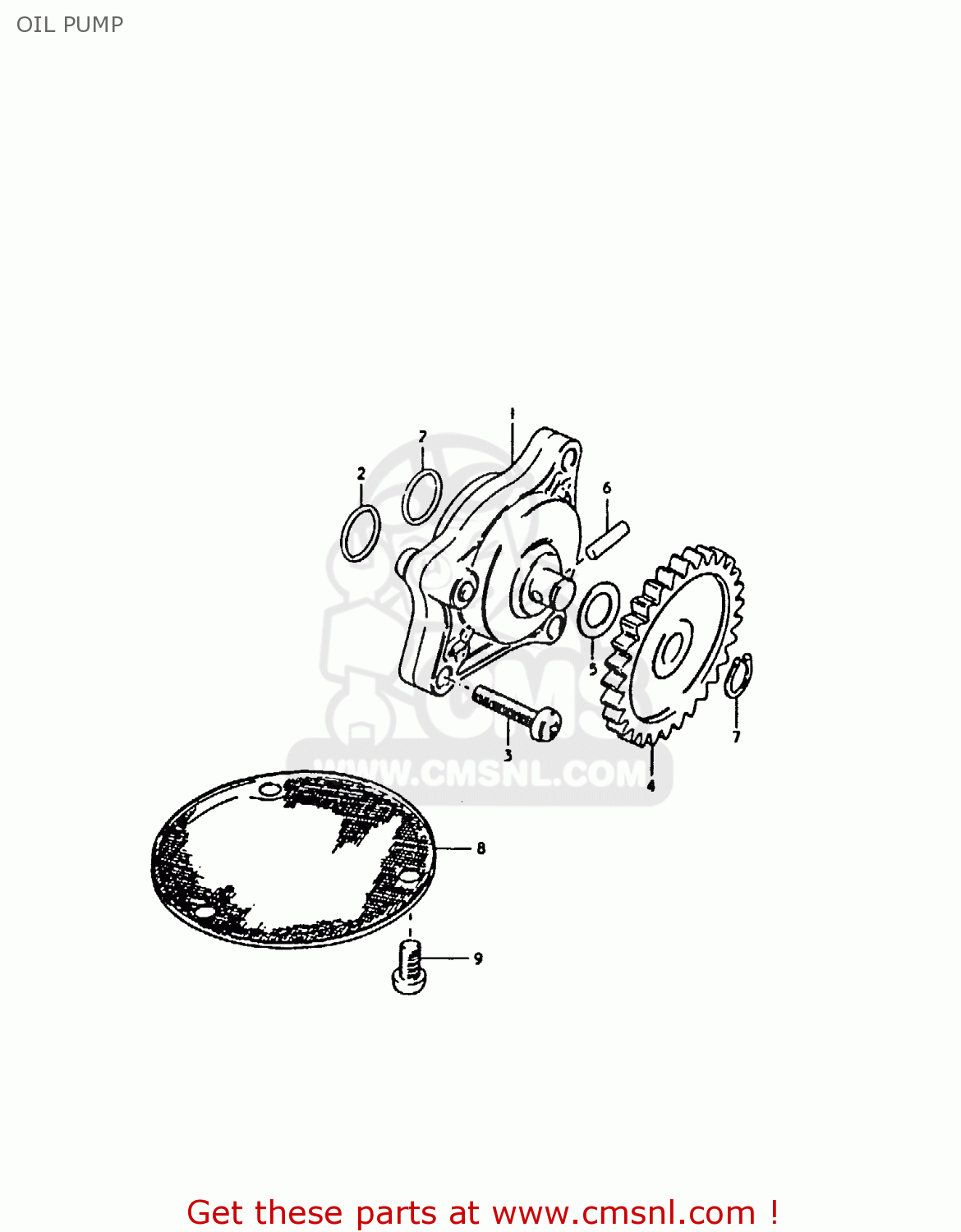 OIL PUMP GS1000 1979 (S) GENERAL EXPORT (E01)