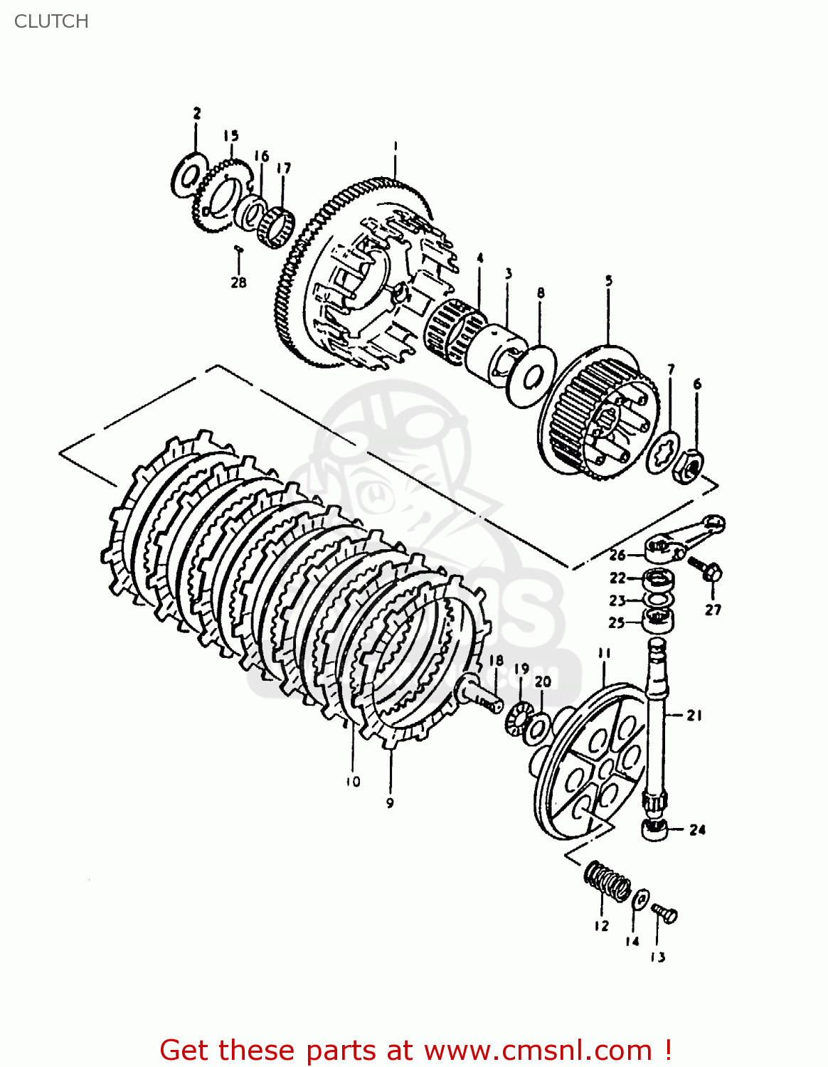CLUTCH GS1000 1979 (S) GENERAL EXPORT (E01)