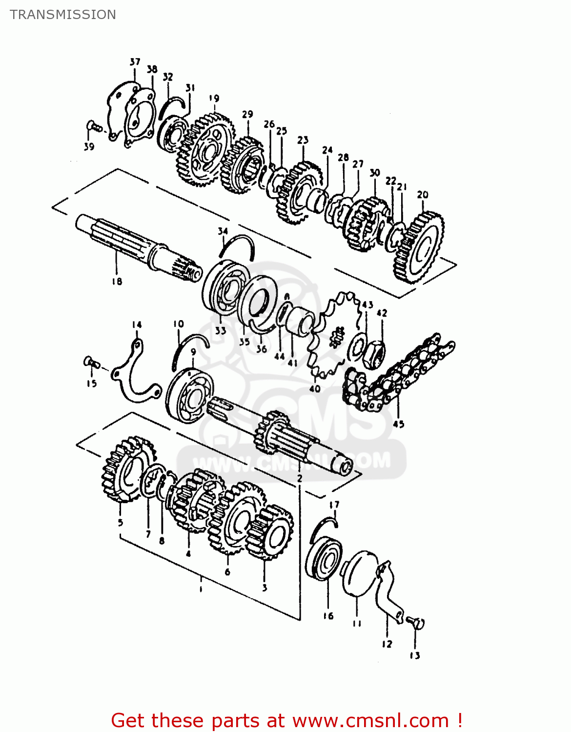 TRANSMISSION GS1000 1979 (S) GENERAL EXPORT (E01)