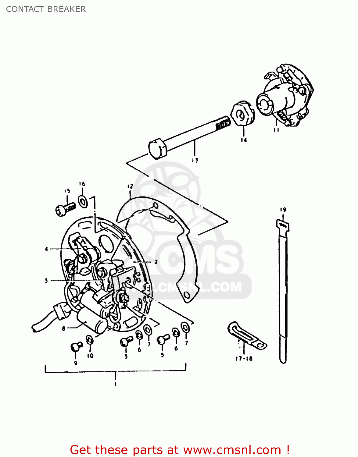 CONTACT BREAKER GS1000 1979 (S) GENERAL EXPORT (E01)