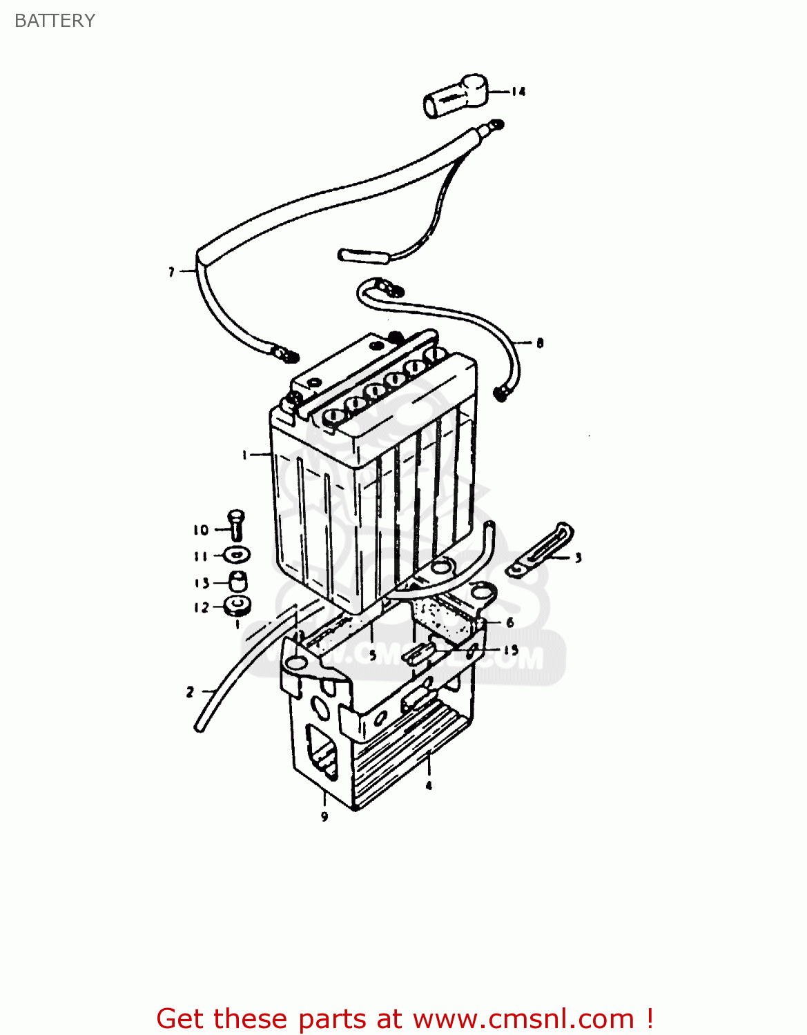 BATTERY GS1000 1979 (S) GENERAL EXPORT (E01)