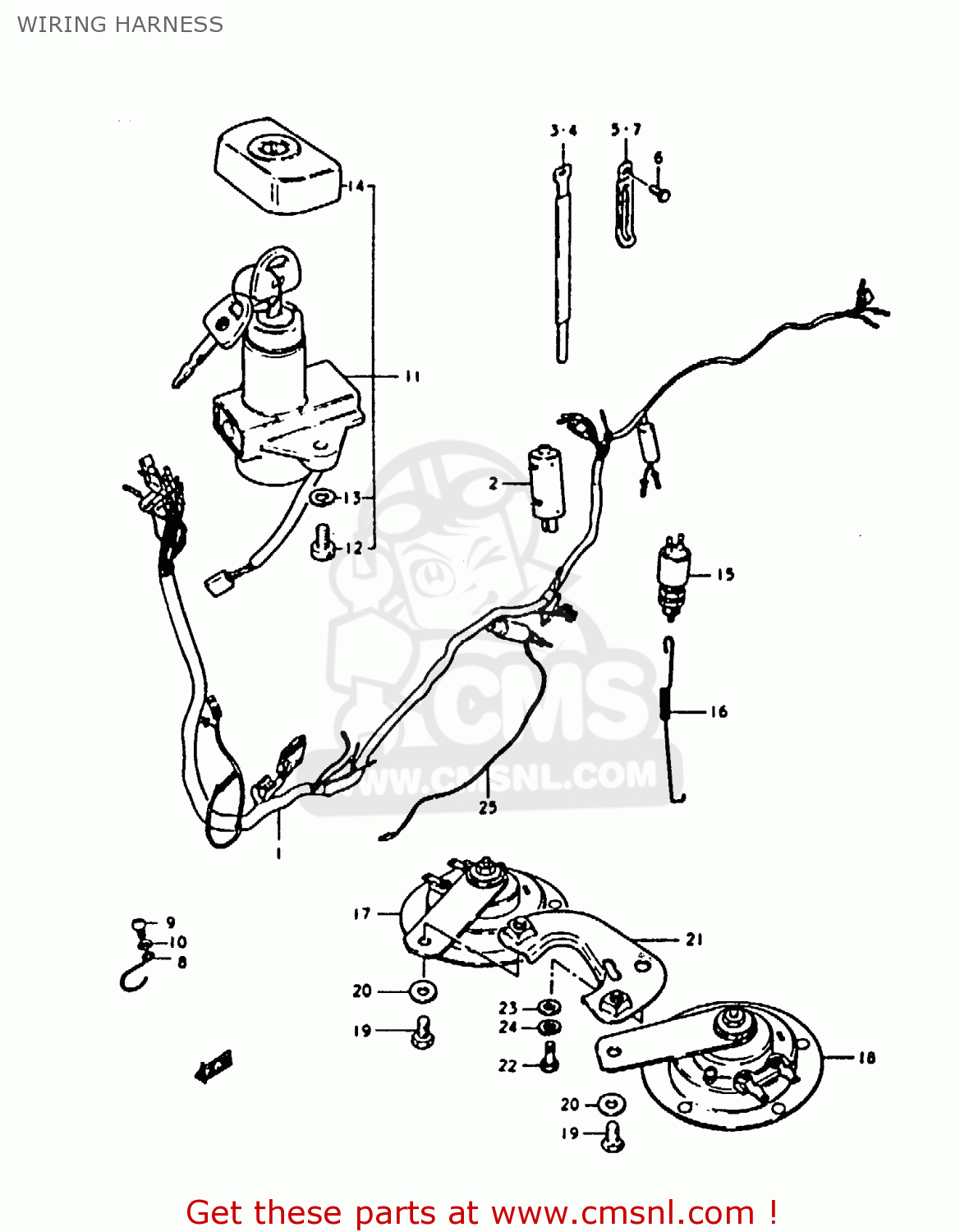 WIRING HARNESS GS1000 1979 (S) GENERAL EXPORT (E01)