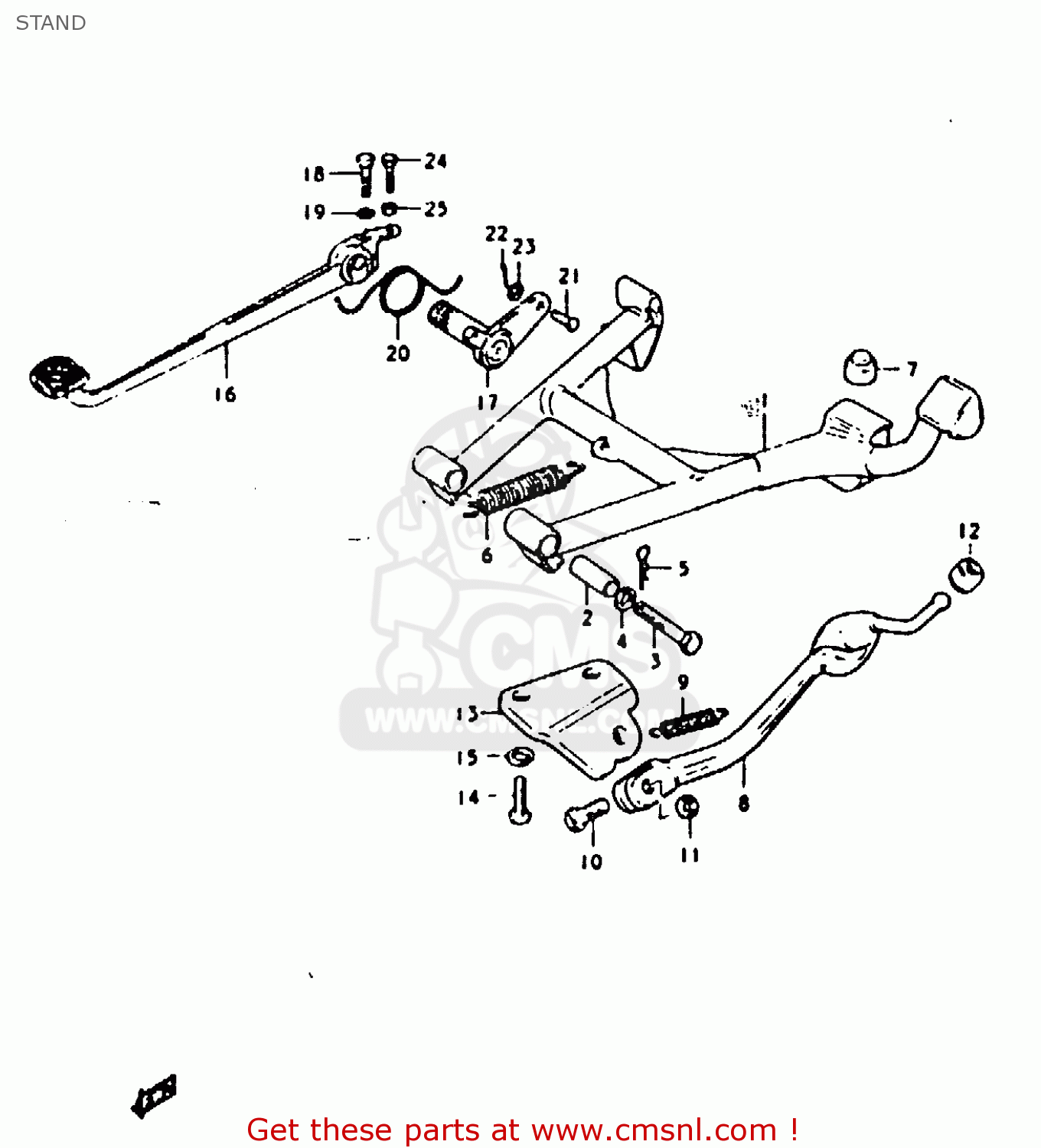 STAND GS1000 1979 (S) GENERAL EXPORT (E01)