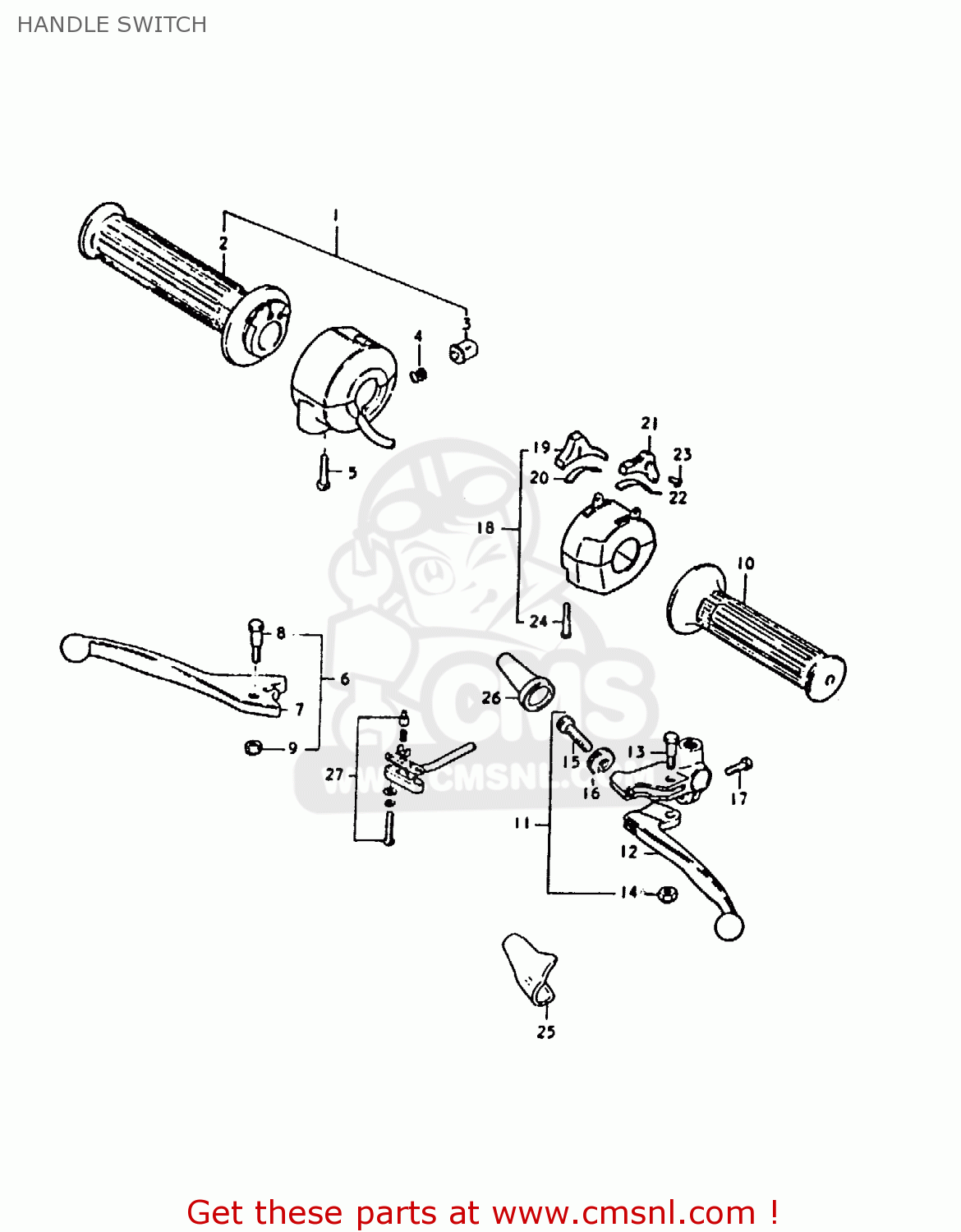 HANDLE SWITCH GS1000 1979 (S) GENERAL EXPORT (E01)