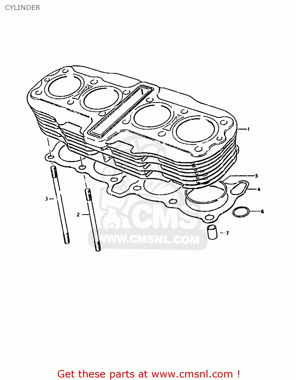 CYLINDER GS1000 1979 (S) GENERAL EXPORT (E01)
