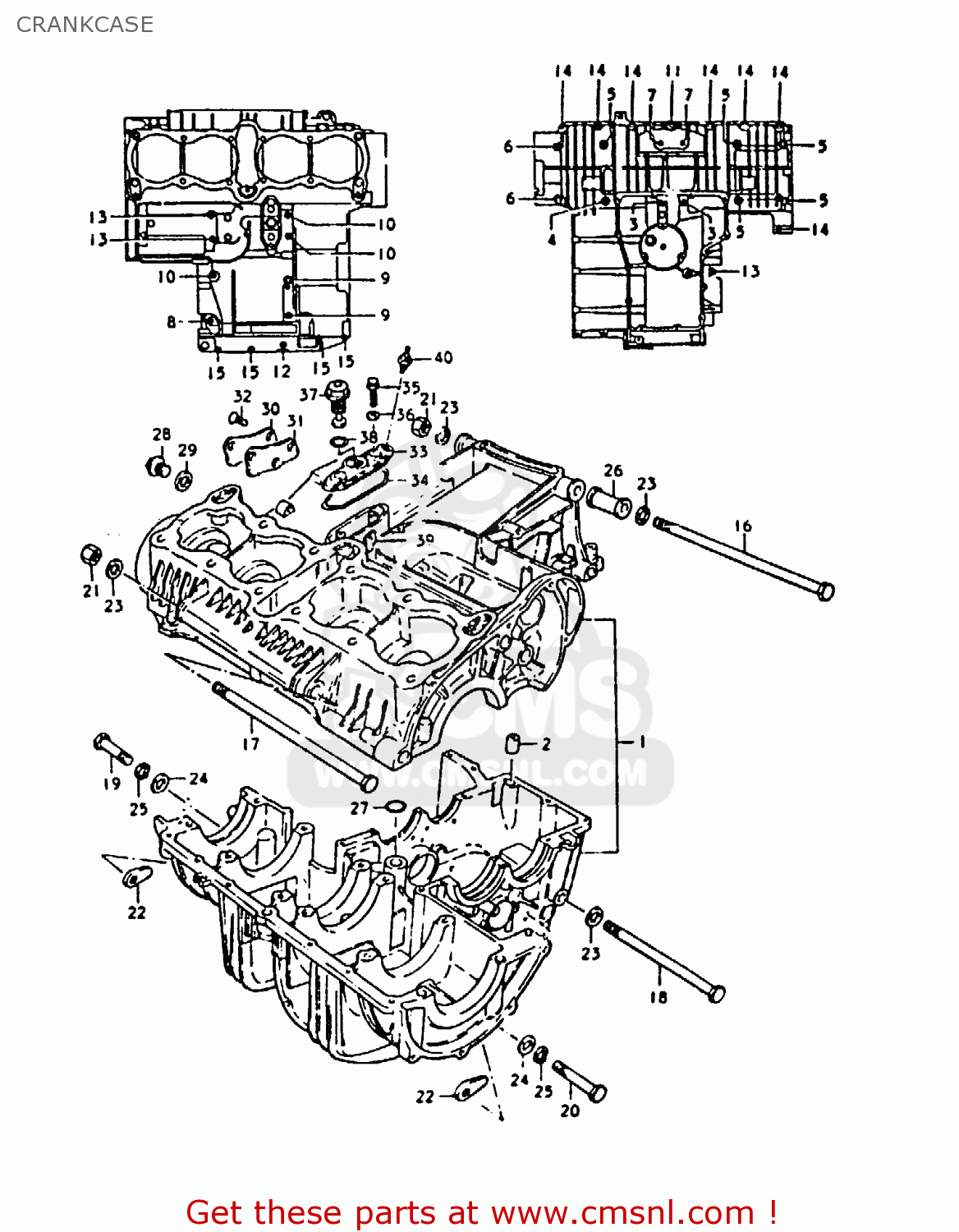 CRANKCASE GS1000 1979 (S) GENERAL EXPORT (E01)