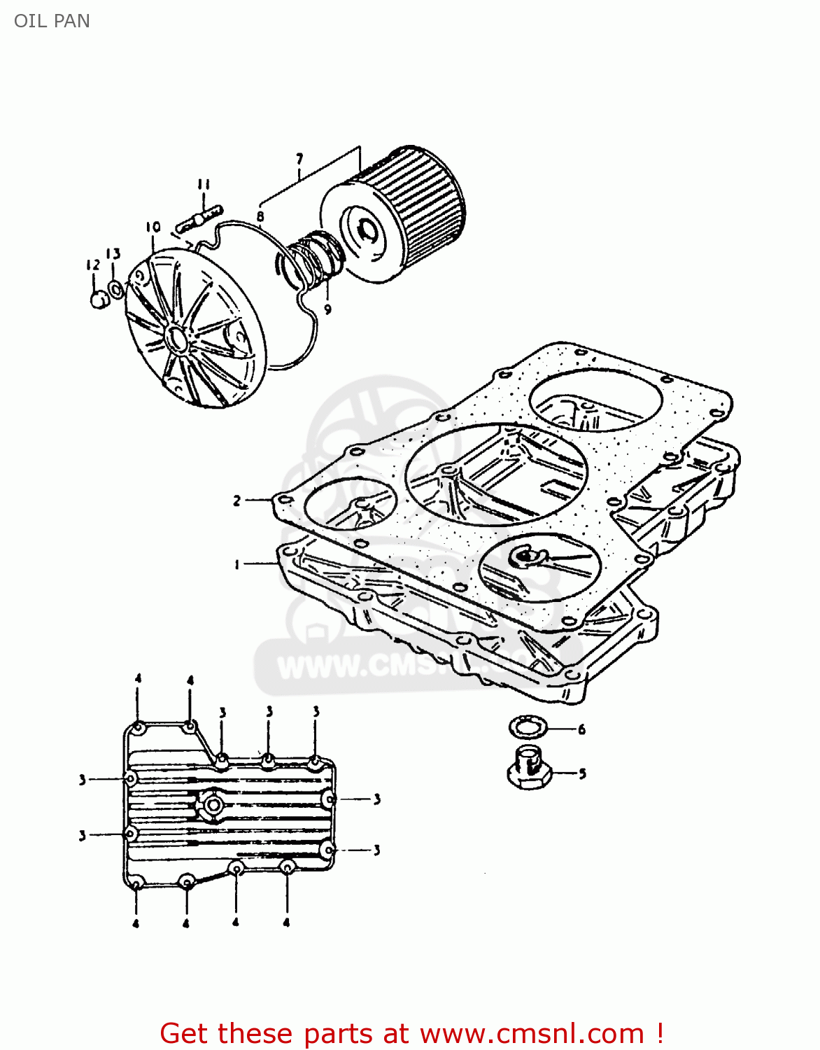 OIL PAN GS1000 1979 (S) GENERAL EXPORT (E01)