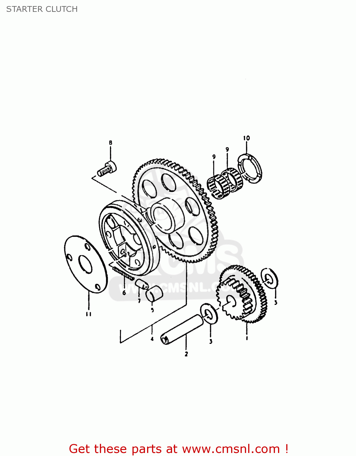 STARTER CLUTCH GS1000 1979 (S) GENERAL EXPORT (E01)