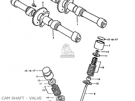 CAM SHAFT - VALVE - GS1000 1979 (S) GENERAL EXPORT (E01)