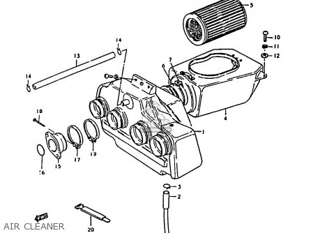 AIR CLEANER - GS1000 1979 (S) GENERAL EXPORT (E01)