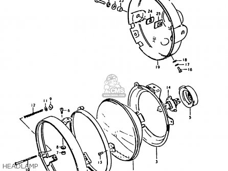 HEADLAMP - GS1000 1979 (S) GENERAL EXPORT (E01)