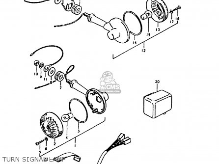 TURN SIGNAL LAMP - GS1000 1979 (S) GENERAL EXPORT (E01)