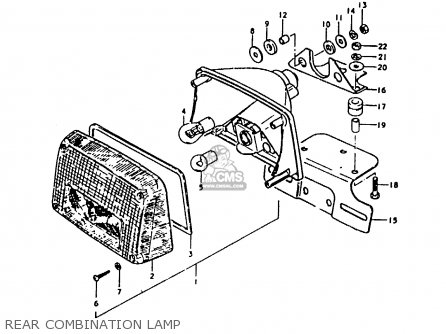 REAR COMBINATION LAMP - GS1000 1979 (S) GENERAL EXPORT (E01)