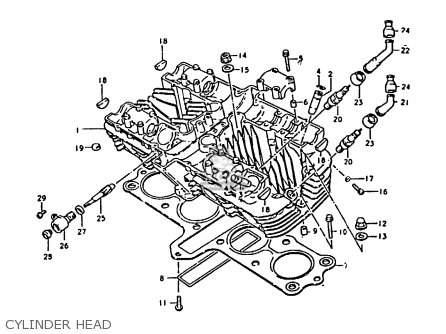 CYLINDER HEAD - GS1000 1979 (S) GENERAL EXPORT (E01)