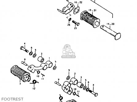 FOOTREST - GS1000 1979 (S) GENERAL EXPORT (E01)