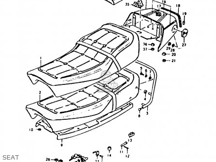 SEAT - GS1000 1979 (S) GENERAL EXPORT (E01)