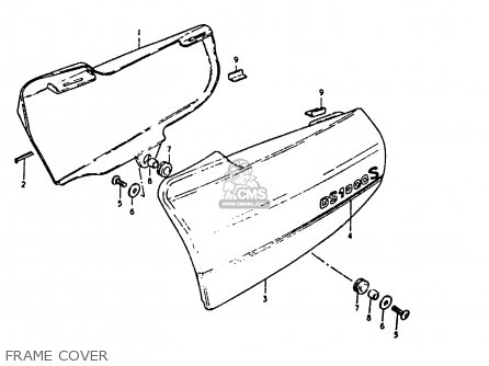FRAME COVER - GS1000 1979 (S) GENERAL EXPORT (E01)
