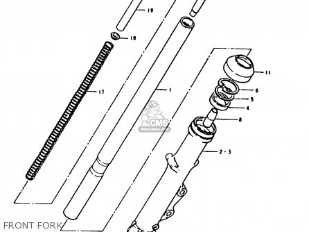 FRONT FORK - GS1000 1979 (S) GENERAL EXPORT (E01)
