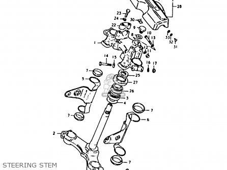 STEERING STEM - GS1000 1979 (S) GENERAL EXPORT (E01)