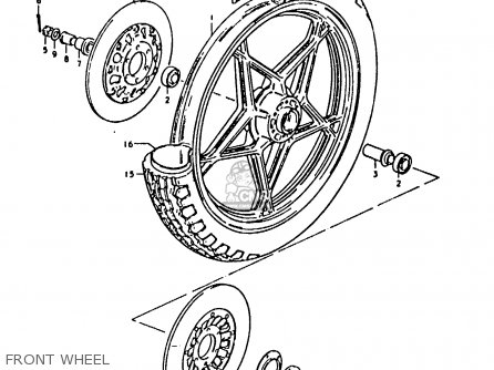 FRONT WHEEL - GS1000 1979 (S) GENERAL EXPORT (E01)