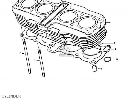 CYLINDER - GS1000 1979 (S) GENERAL EXPORT (E01)
