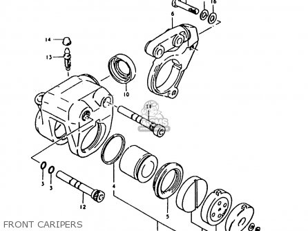 FRONT CARIPERS - GS1000 1979 (S) GENERAL EXPORT (E01)