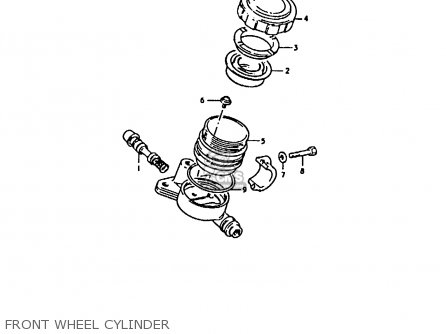 FRONT WHEEL CYLINDER - GS1000 1979 (S) GENERAL EXPORT (E01)