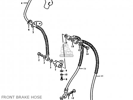 FRONT BRAKE HOSE - GS1000 1979 (S) GENERAL EXPORT (E01)