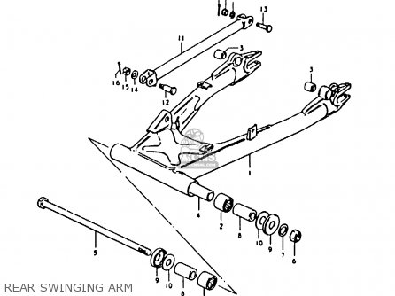 REAR SWINGING ARM - GS1000 1979 (S) GENERAL EXPORT (E01)