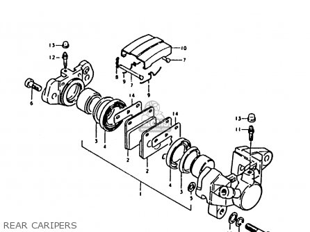 REAR CARIPERS - GS1000 1979 (S) GENERAL EXPORT (E01)