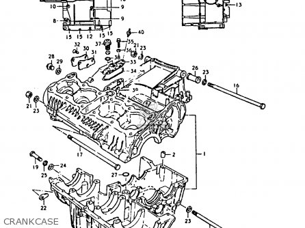 CRANKCASE - GS1000 1979 (S) GENERAL EXPORT (E01)