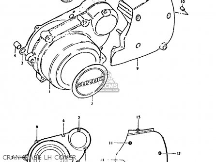 CRANKCASE LH COVER - GS1000 1979 (S) GENERAL EXPORT (E01)