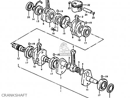 CRANKSHAFT - GS1000 1979 (S) GENERAL EXPORT (E01)