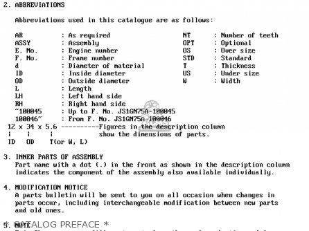 * CATALOG PREFACE * - GS1000 1979 (S) GENERAL EXPORT (E01)