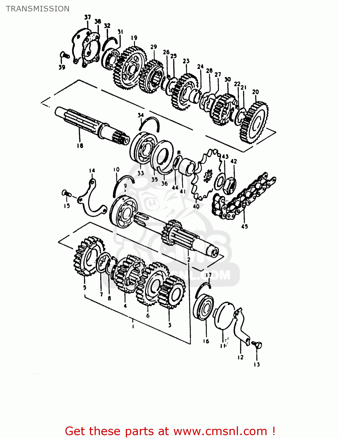TRANSMISSION GS1000 1980 (T) (E01 E02 E22 E24)