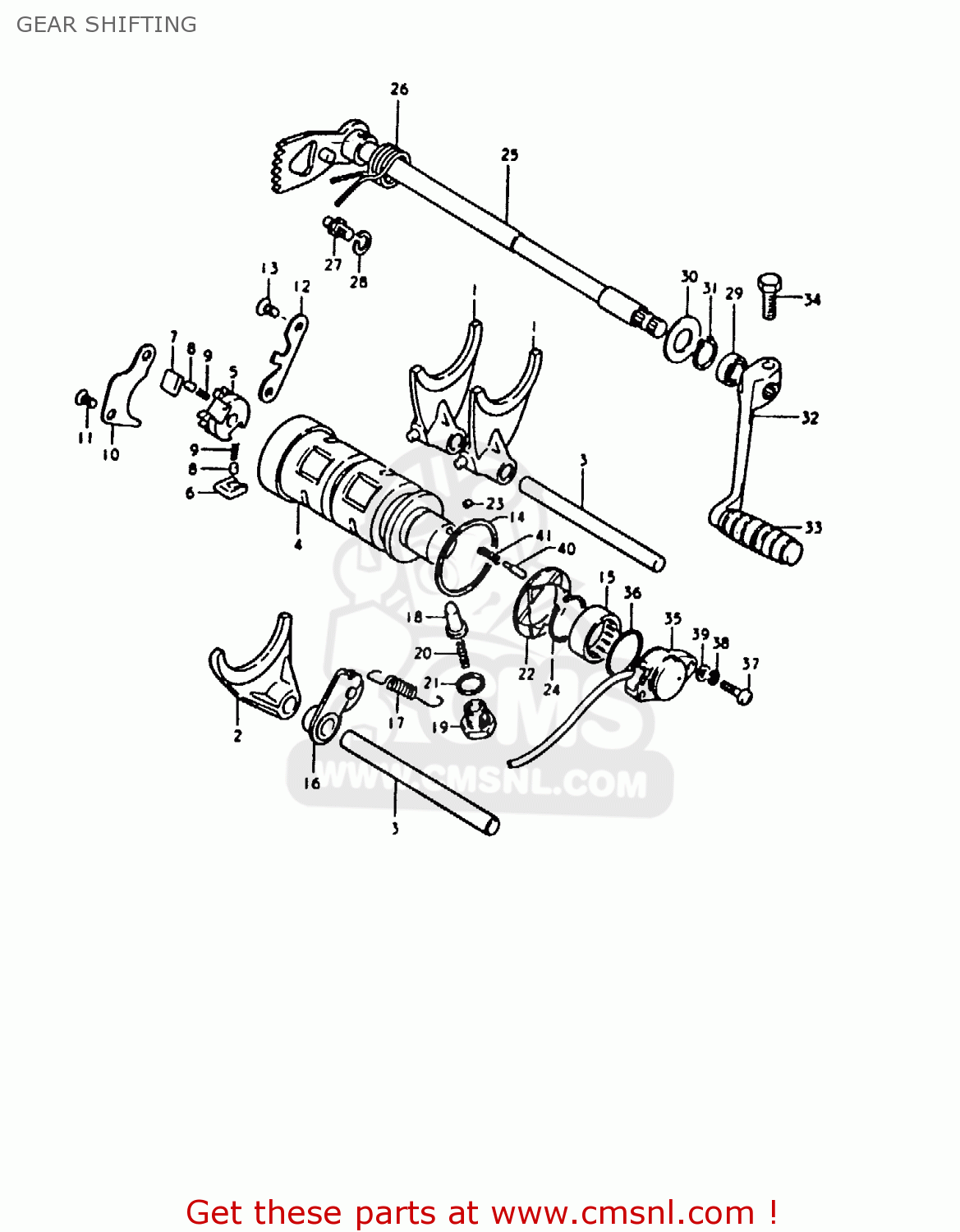 GEAR SHIFTING GS1000 1980 (T) (E01 E02 E22 E24)