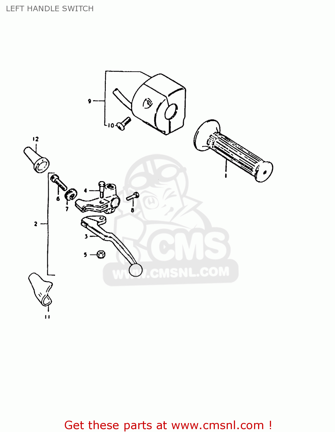 LEFT HANDLE SWITCH GS1000 1980 (T) (E01 E02 E22 E24)
