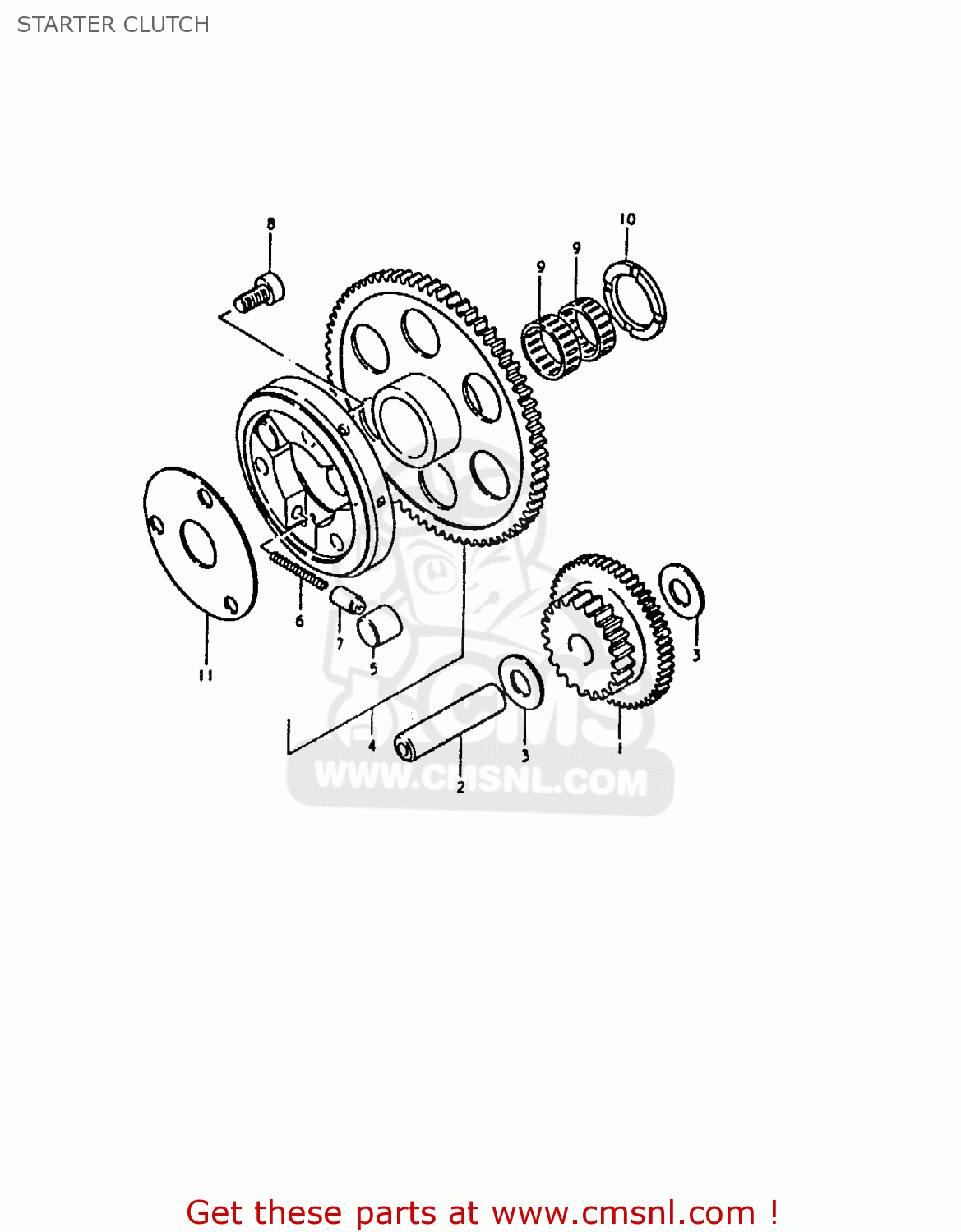 STARTER CLUTCH GS1000 1980 (T) (E01 E02 E22 E24)