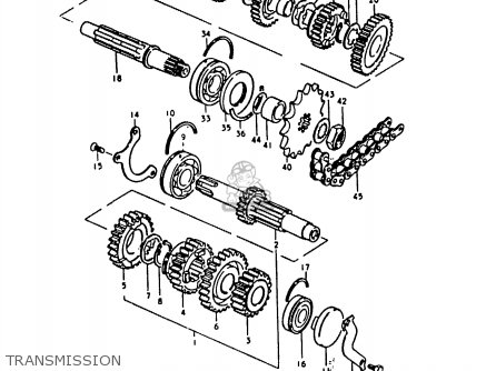 TRANSMISSION - GS1000 1980 (T) (E01 E02 E22 E24)
