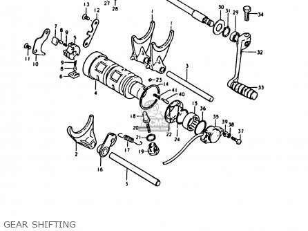 GEAR SHIFTING - GS1000 1980 (T) (E01 E02 E22 E24)