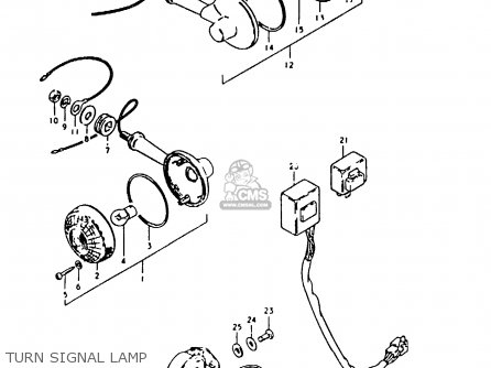 TURN SIGNAL LAMP - GS1000 1980 (T) (E01 E02 E22 E24)