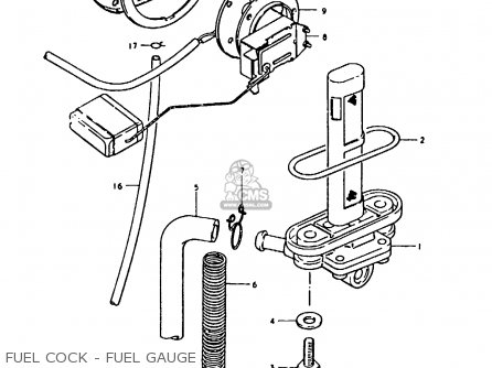 FUEL COCK - FUEL GAUGE - GS1000 1980 (T) (E01 E02 E22 E24)