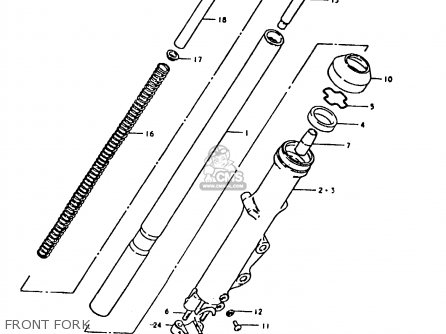 FRONT FORK - GS1000 1980 (T) (E01 E02 E22 E24)