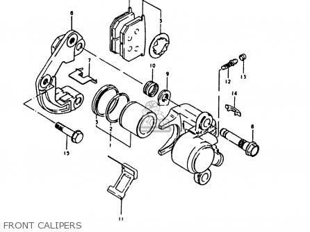 FRONT CALIPERS - GS1000 1980 (T) (E01 E02 E22 E24)