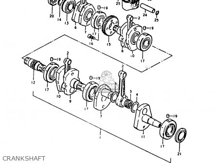 CRANKSHAFT - GS1000 1980 (T) (E01 E02 E22 E24)